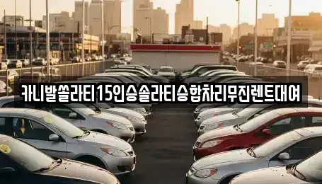 경남 창원시 진해구 장천동 렌트카 전문 카니발쏠라티15인승솔라티승합차리무진렌트대여