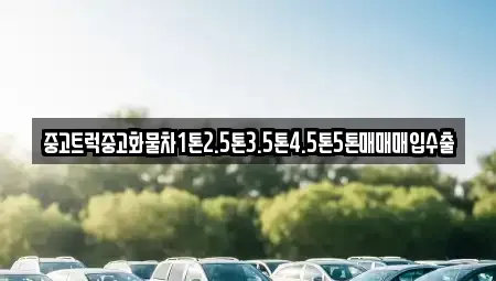 경남 창원시 진해구 중평동 중고차매입 전문 중고트럭중고화물차1톤2.5톤3.5톤4.5톤5톤매매매입수출