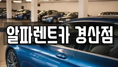 경북 경산시 삼북동 렌트카 전문 알파렌트카 경산점