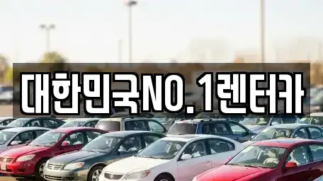 경북 상주시 개운동 렌트카 전문 대한민국NO.1렌터카