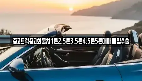 경북 상주시 개운동 중고차 전문 중고트럭중고화물차1톤2.5톤3.5톤4.5톤5톤매매매입수출