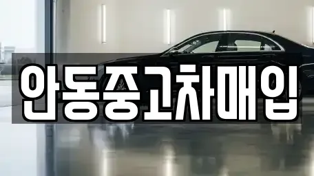 경북 안동시 대석동 중고차 전문 안동중고차매입