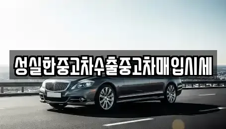 경북 의성군 의성읍 중고차 전문 성실한중고차수출중고차매입시세