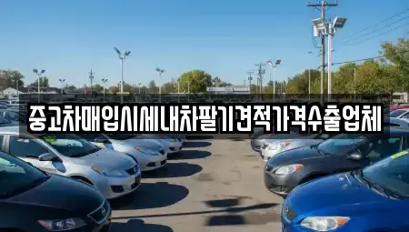 경북 의성군 의성읍 중고차매입 전문 중고차매입시세내차팔기견적가격수출업체