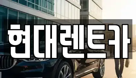 경북 포항시 북구 항구동 렌트카 전문 현대렌트카