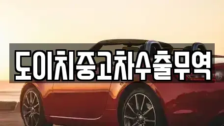 경북 포항시 북구 항구동 중고차 전문 도이치중고차수출무역