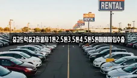 경북 포항시 북구 항구동 중고차 전문 중고트럭중고화물차1톤2.5톤3.5톤4.5톤5톤매매매입수출