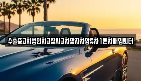 경상남도 김해시 지내동 중고차매입 전문 수출중고차법인차고장사고차망자차압류차1톤차매입센터