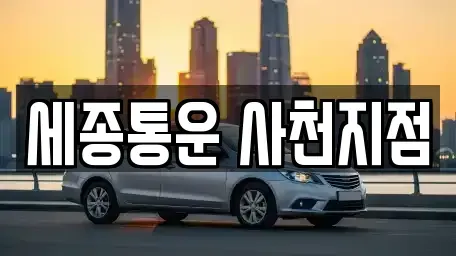 경상남도 사천시 사남면 렌트카 전문 세종통운 사천지점