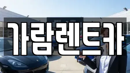 경상남도 양산시 주남동 렌트카 전문 가람렌트카