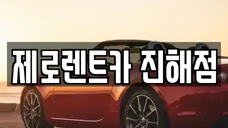 경상남도 창원시 진해구 숭인동 렌트카 전문 제로렌트카 진해점