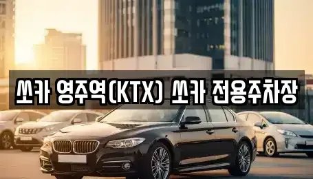 경상북도 봉화군 렌트카 전문 쏘카 영주역(KTX) 쏘카 전용주차장