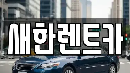 경상북도 영천시 도동 렌트카 전문 새한렌트카