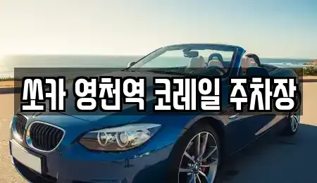 경상북도 영천시 작산동 렌트카 전문 쏘카 영천역 코레일 주차장