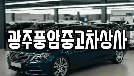 광주 광산구 소촌동 중고차 전문 광주풍암중고차상사