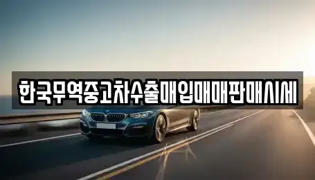 광주 광산구 소촌동 중고차매입 전문 한국무역중고차수출매입매매판매시세