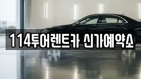 광주 광산구 운남동 렌트카 전문 114투어렌트카 신가예약소