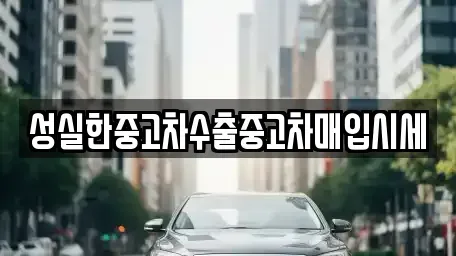광주 광산구 진곡동 중고차매입 전문 성실한중고차수출중고차매입시세