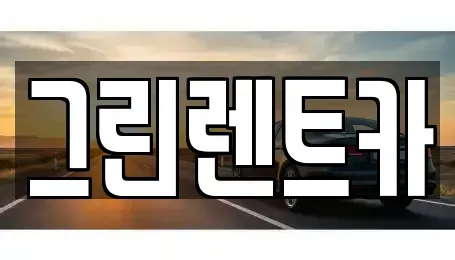 광주 동구 용산동 장기렌트카 전문 그린렌트카