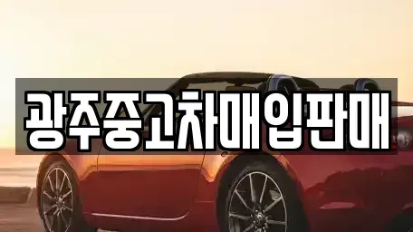 광주 동구 용산동 중고차매입 전문 광주중고차매입판매