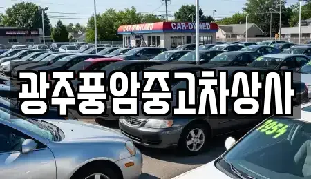광주 북구 망월동 중고차매매 전문 광주풍암중고차상사