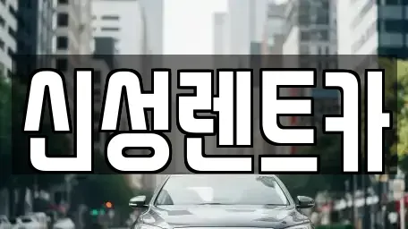 광주 서구 내방동 렌트카 전문 신성렌트카