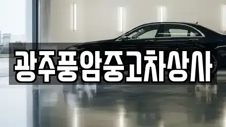 광주광역시 광산구 삼거동 중고차매매 전문 광주풍암중고차상사