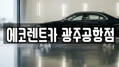 광주광역시 광산구 장록동 렌트카 전문 에코렌트카 광주공항점
