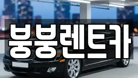 광주광역시 북구 오치동 렌트카 전문 붕붕렌트카