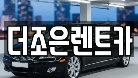 광주광역시 서구 쌍촌동 장기렌트카 전문 더조은렌트카