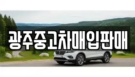 광주광역시 서구 쌍촌동 중고차매입 전문 광주중고차매입판매