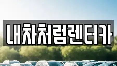 대구 동구 대림동 렌트카 전문 내차처럼렌터카