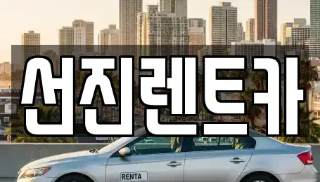 대구 동구 신평동 렌트카 전문 선진렌트카