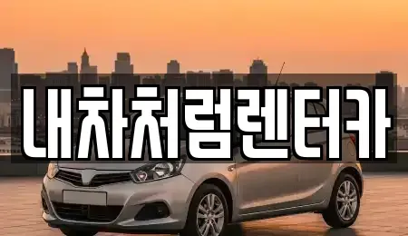 대구광역시 동구 숙천동 렌트카 전문 내차처럼렌터카