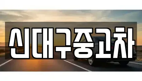 대구광역시 동구 숙천동 중고차 전문 신대구중고차