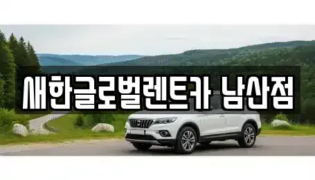 대구광역시 수성구 단기렌트카 전문 새한글로벌렌트카 남산점