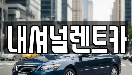 대전 대덕구 대화동 단기렌트카 전문 내셔널렌트카