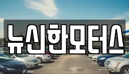 대전 대덕구 대화동 중고차 전문 뉴신한모터스