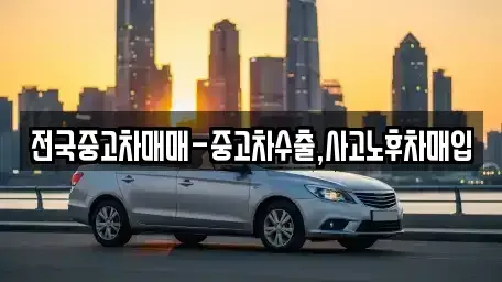 대전 대덕구 대화동 중고차 전문 전국중고차매매-중고차수출,사고노후차매입