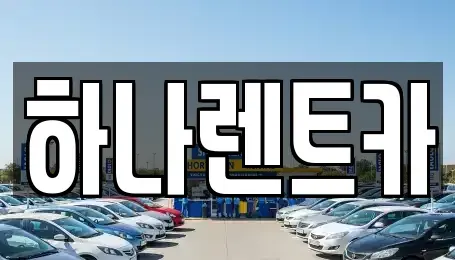 대전광역시 대덕구 비래동 렌트카 전문 하나렌트카