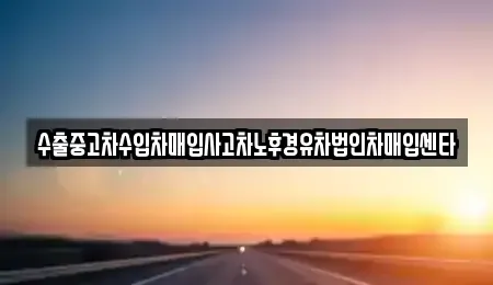 대전광역시 동구 비룡동 중고차 전문 수출중고차수입차매입사고차노후경유차법인차매입센타