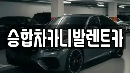 대전광역시 유성구 가정동 렌트카 전문 승합차카니발렌트카