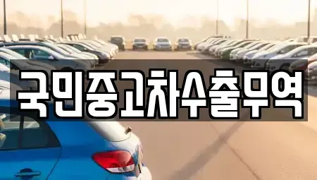 대전광역시 유성구 원내동 중고차 전문 국민중고차수출무역