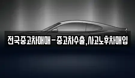 부산 남구 용호동 중고차매입 전문 전국중고차매매-중고차수출,사고노후차매입