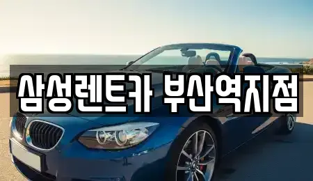 부산 동구 초량동 렌트카 전문 삼성렌트카 부산역지점