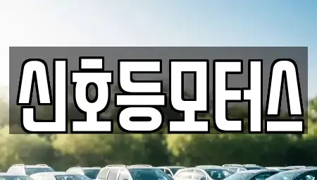 부산 동래구 사직동 중고차매매 전문 신호등모터스