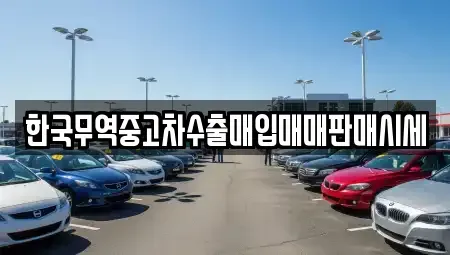 부산 수영구 광안동 중고차매입 전문 한국무역중고차수출매입매매판매시세