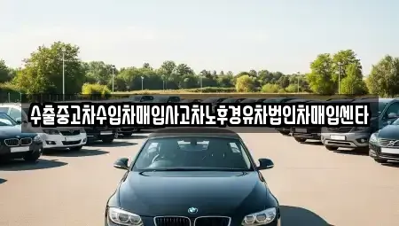 부산 해운대구 우동 중고차 전문 수출중고차수입차매입사고차노후경유차법인차매입센타