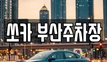 부산광역시 북구 덕천동 렌트카 전문 쏘카 부산주차장