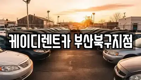 부산광역시 북구 덕천동 렌트카 전문 케이디렌트카 부산북구지점
